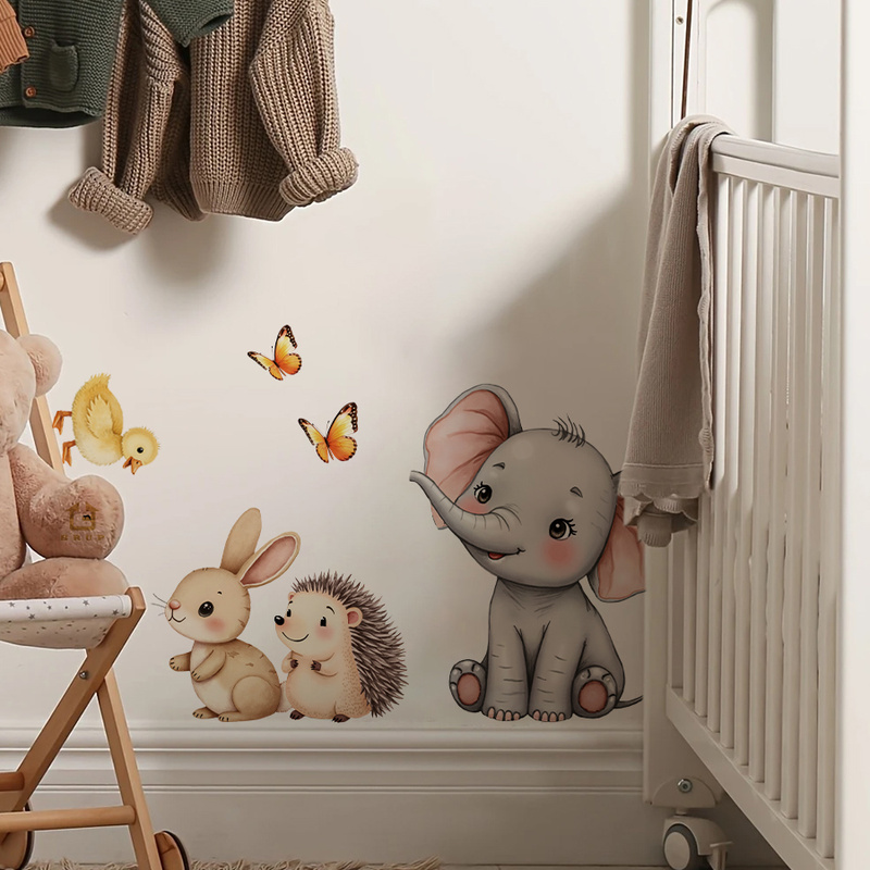 Karikatür Hayvan Duvar Sticker - Baby Nursery Stickers incelemesi ve fiyatı