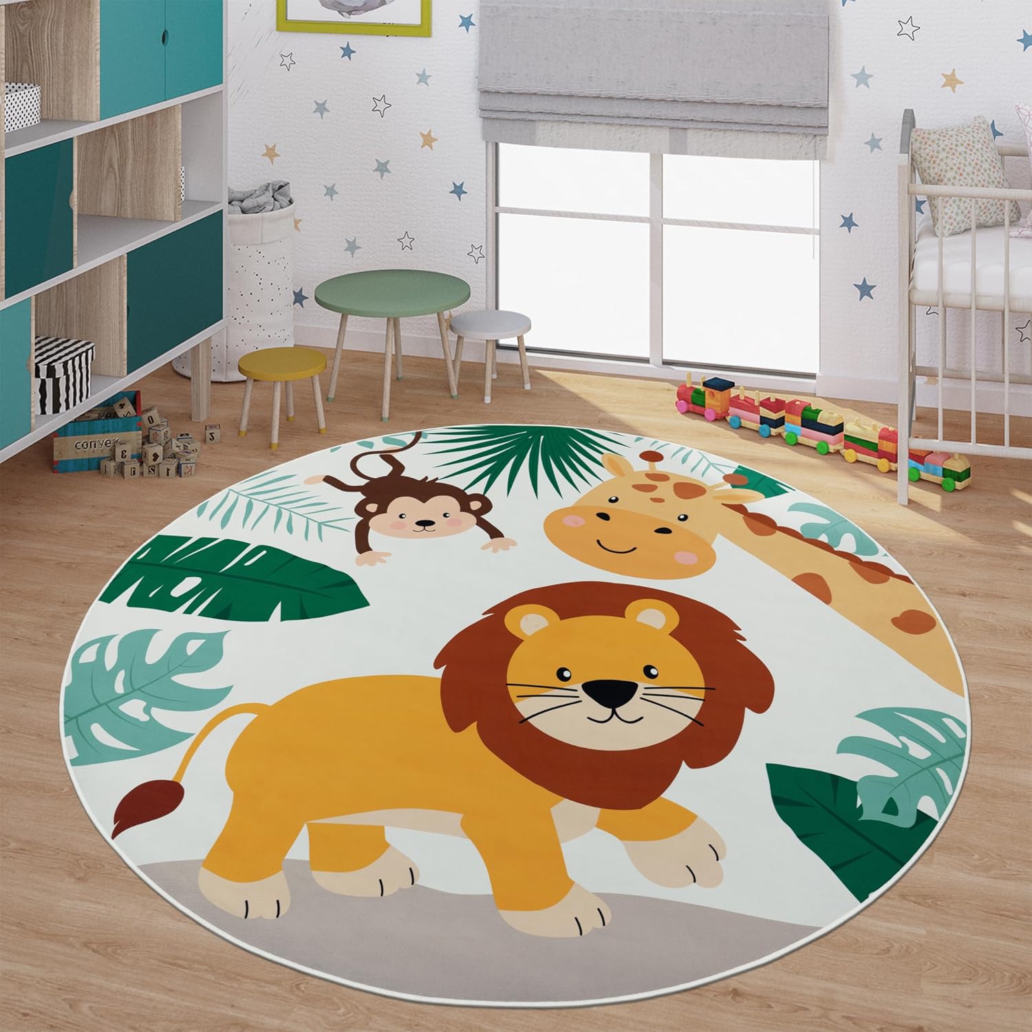 Yumuşak Yuvarlak Orman Hayvanı - Baby Nursery Jungle Theme incelemesi ve fiyatı
