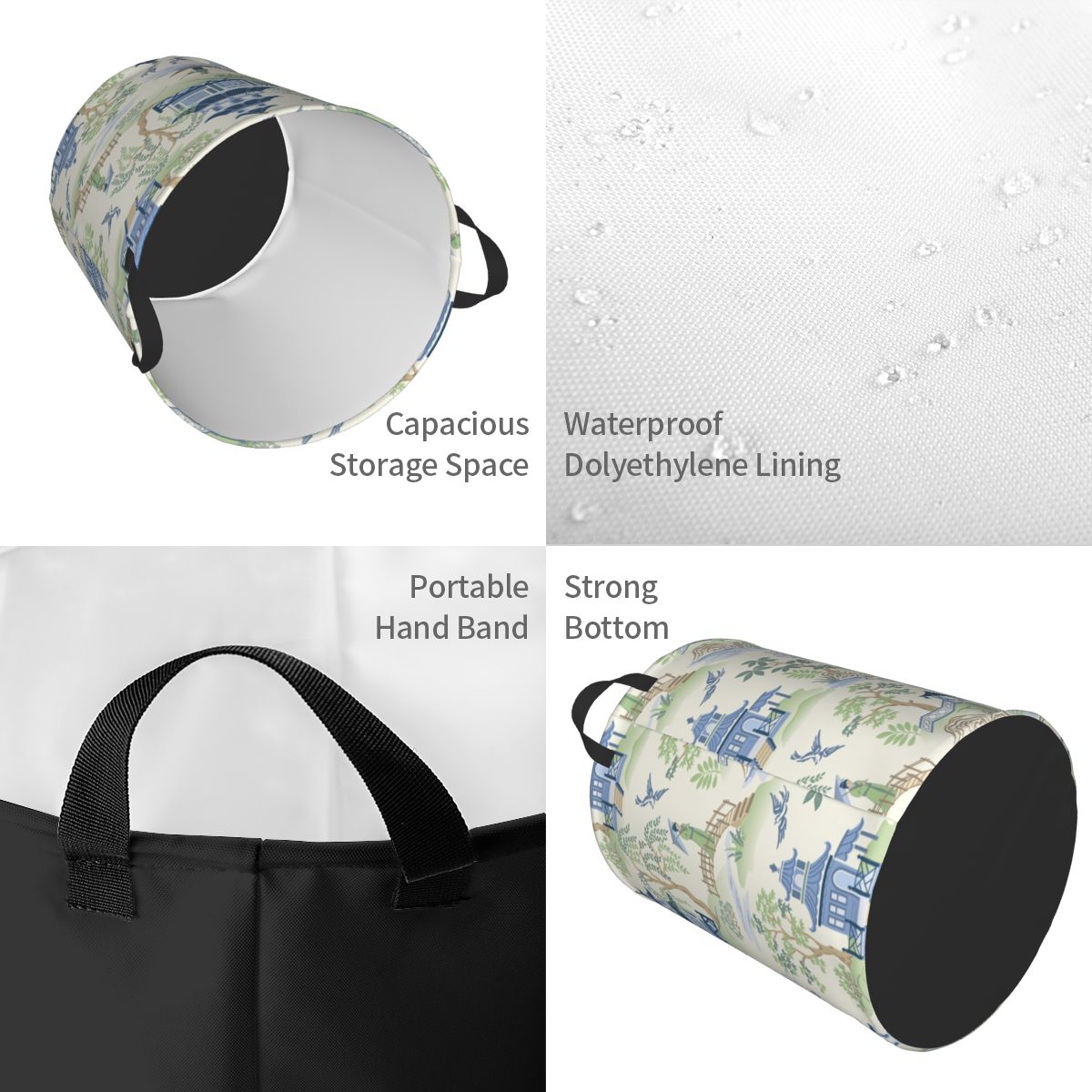 Özel Vintage Chinoiserie söğüt - Laundry Hamper Nursery incelemesi ve fiyatı