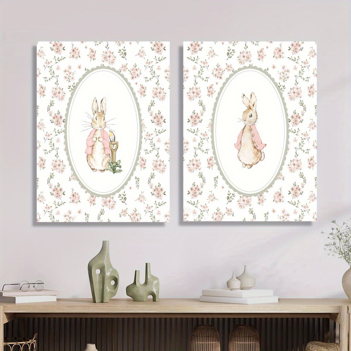 2 adet Retro Paskalya Tavşanı  - Baby Nursery Decor Girl incelemesi ve fiyatı