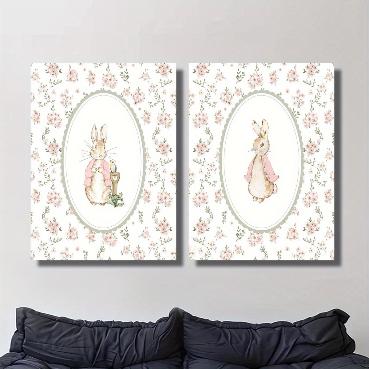 2 adet Retro Paskalya Tavşanı  - Baby Nursery Decor Girl incelemesi ve fiyatı