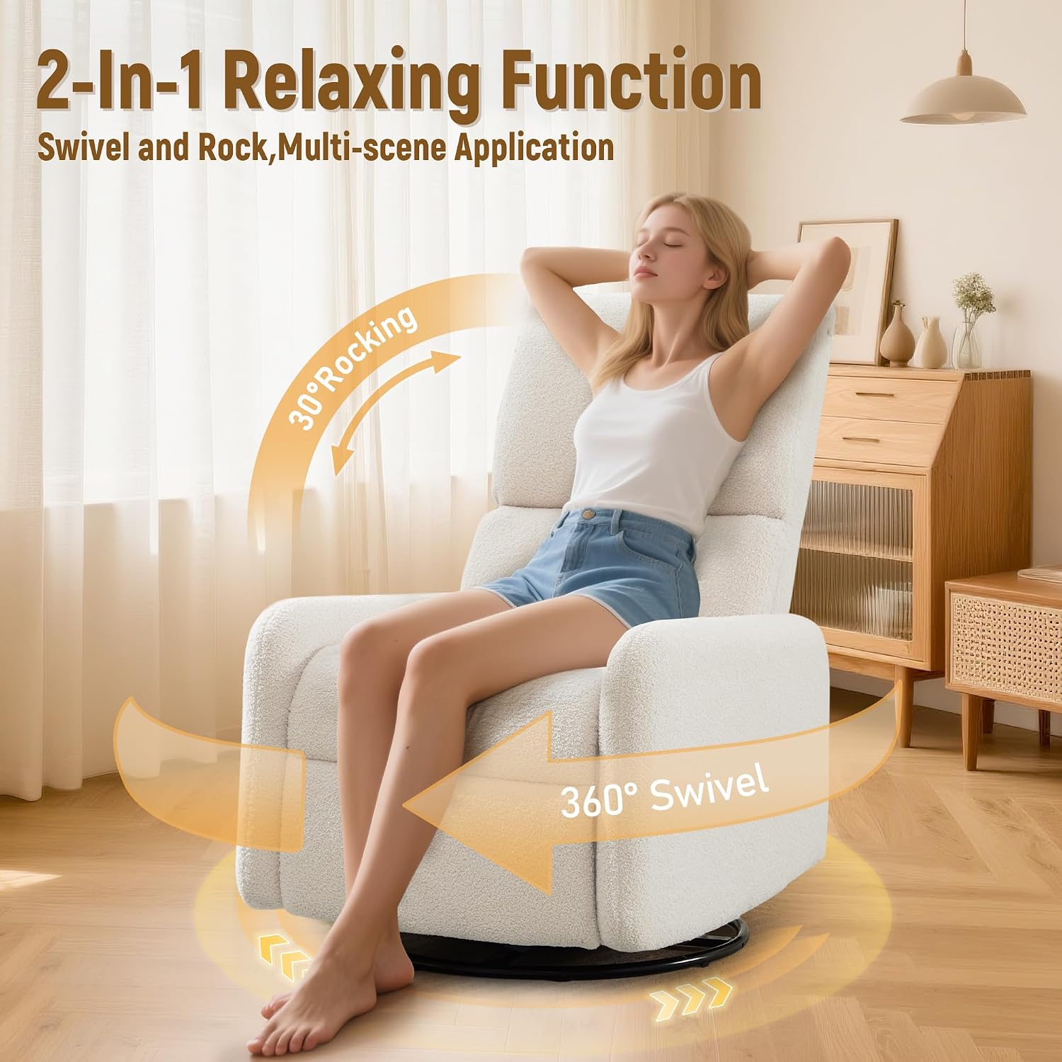 360 °   Sallanan Sandalye, Yan - Rocking Chair Nursery incelemesi ve fiyatı