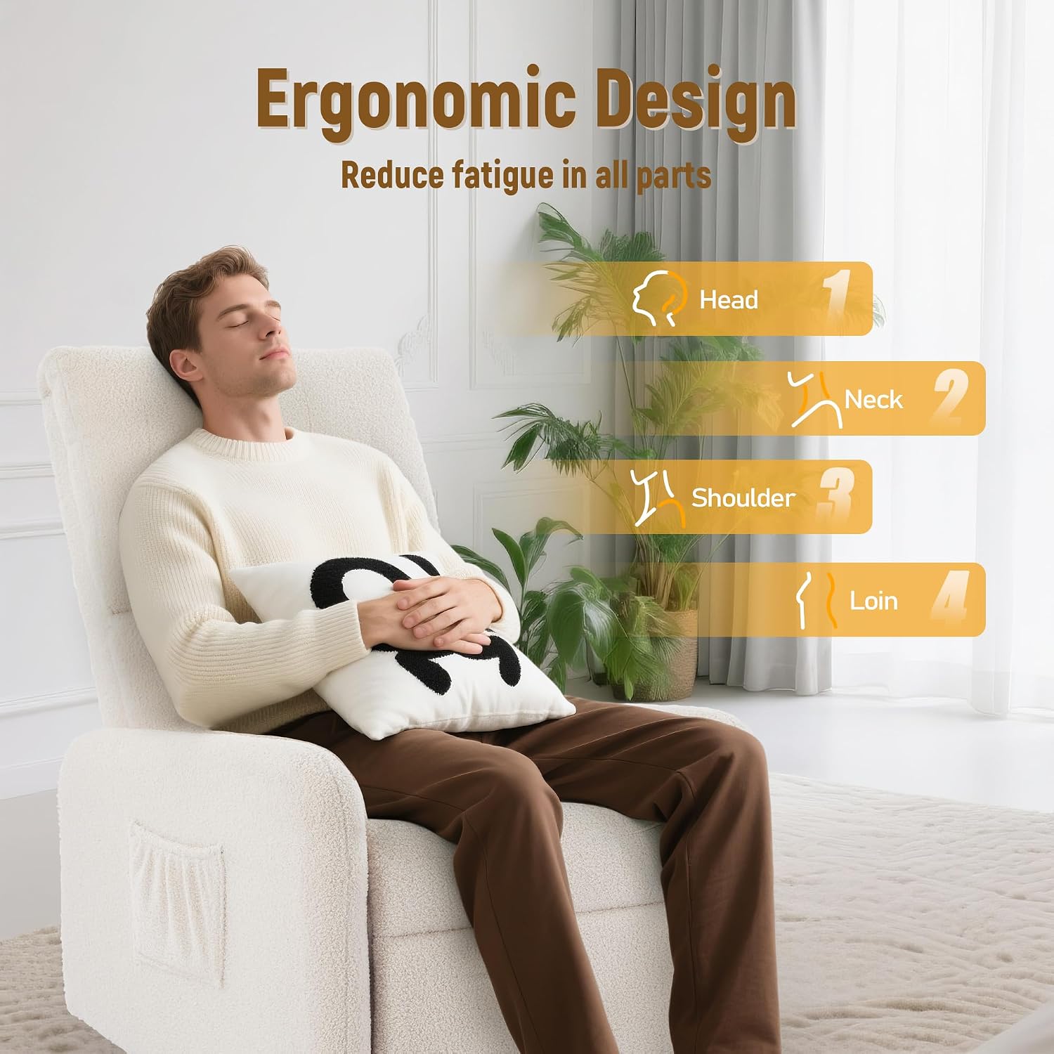 360 °   Sallanan Sandalye, Yan - Rocking Chair Nursery incelemesi ve fiyatı