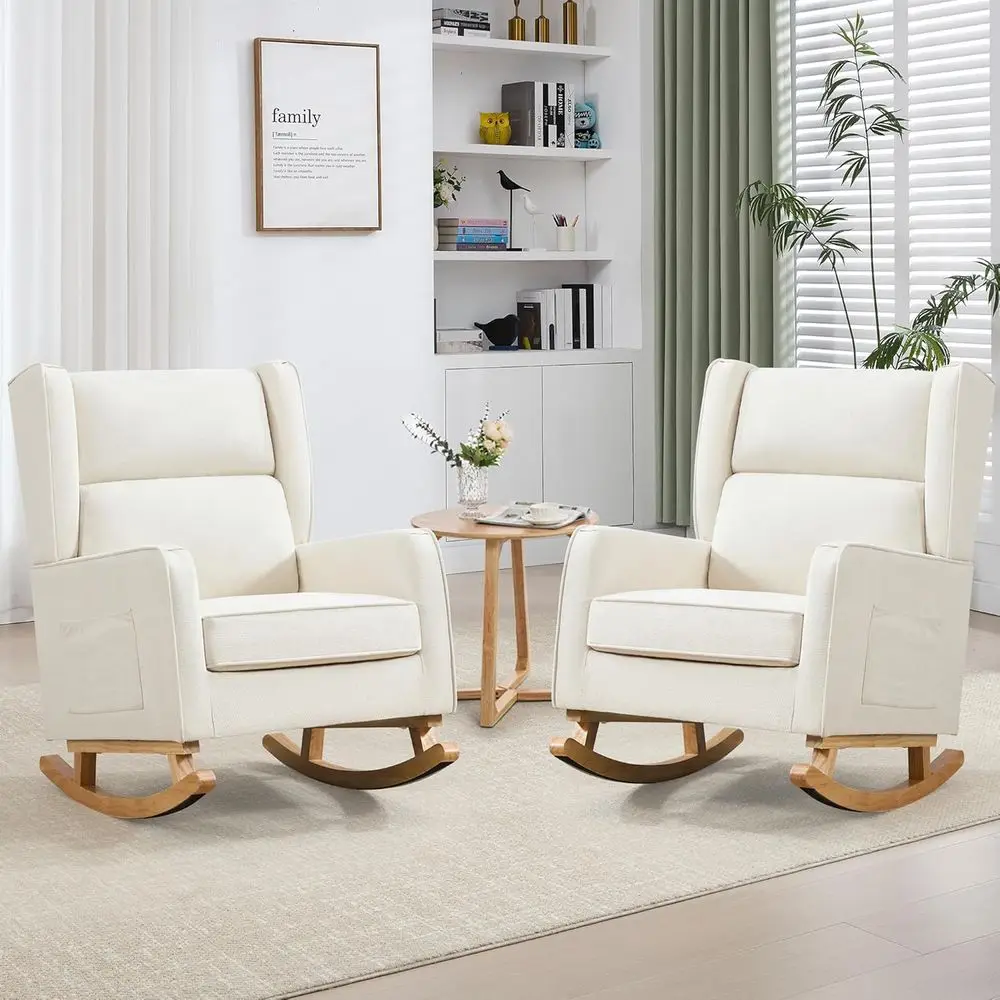 Yüksek Sırtlı Masif Ahşap Sall - Rocking Chair Nursery incelemesi ve fiyatı