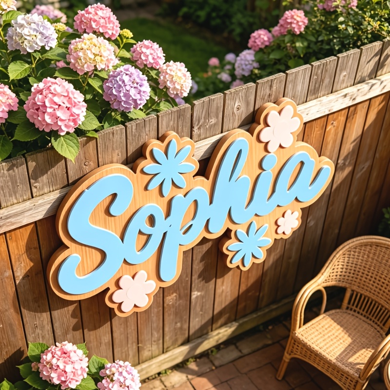 Kişiye Özel Çiçek Temalı İsiml - Baby Nursery Sign incelemesi ve fiyatı