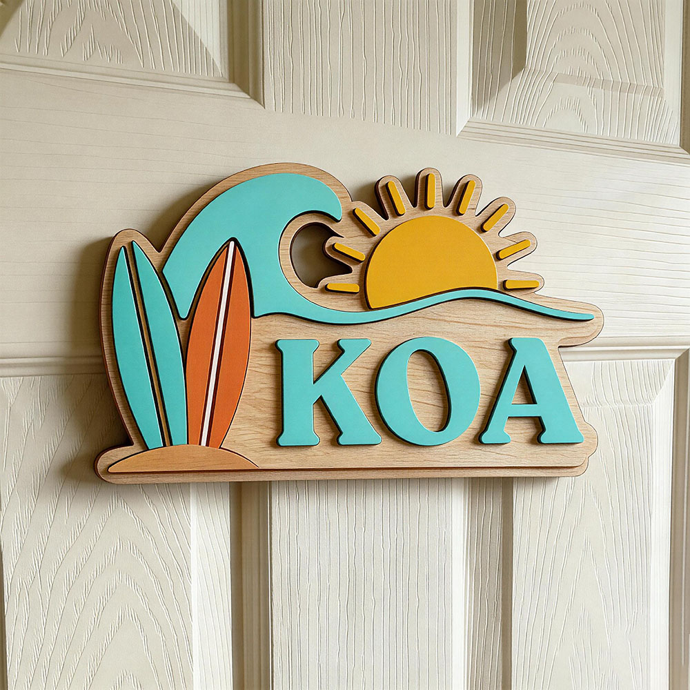 Özel Plaj Dalgası Sörf Tahtası - Baby Nursery Sign incelemesi ve fiyatı