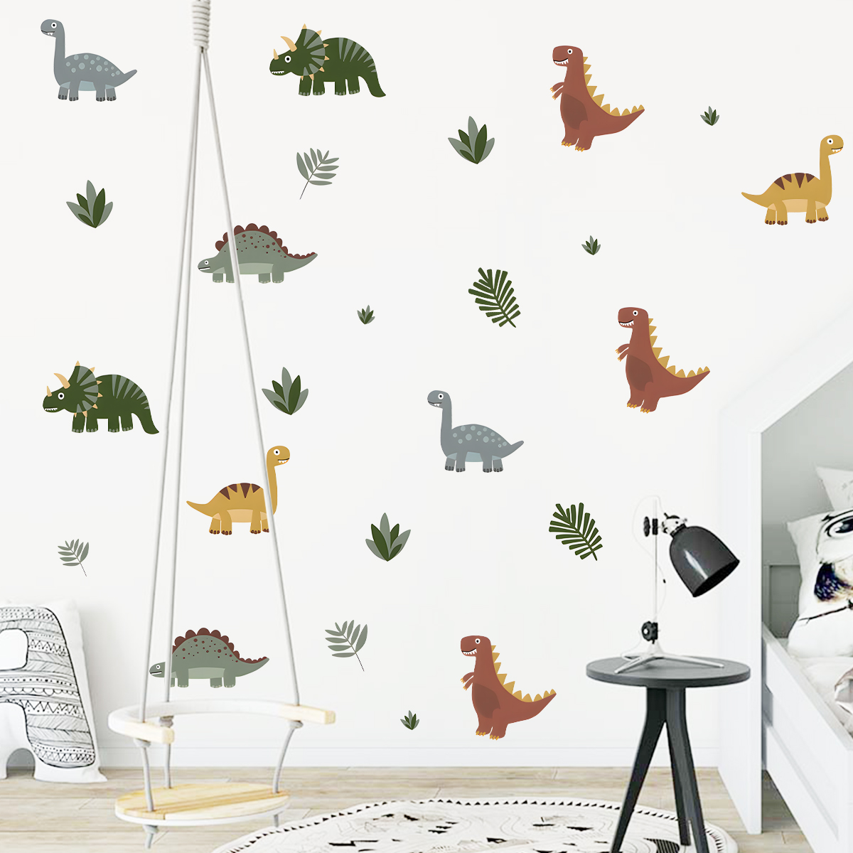 Karikatür Sevimli Dinozor Yapr - Baby Nursery Stickers incelemesi ve fiyatı