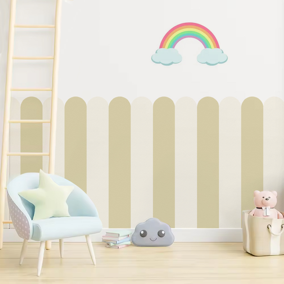 Çok renkli Dikey Çizgili Ark D - Baby Nursery Stickers incelemesi ve fiyatı