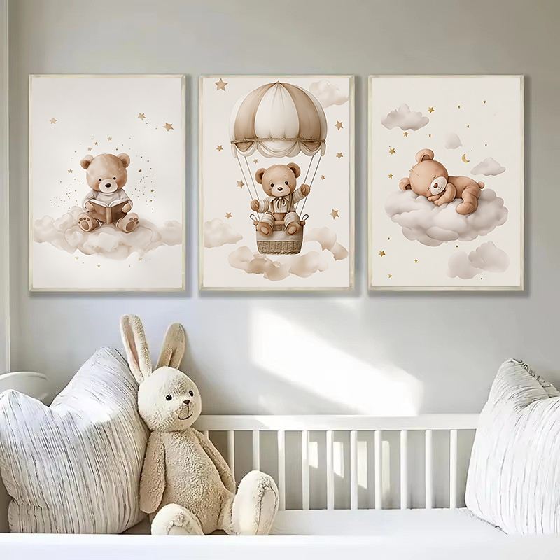 3'lü/set Bohem Ayıcık Hayvan Ö - Baby Nursery Kit incelemesi ve fiyatı